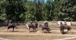 Mexican-American escaramuzas transcend borders with cultural tradition of choreographed horse riding