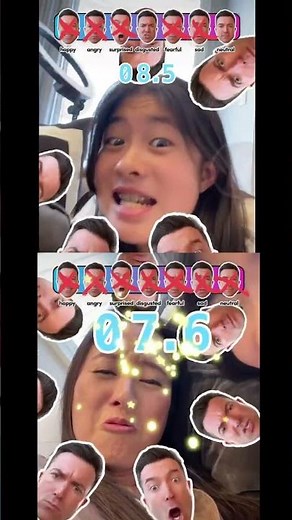 かほさん弱すぎ～🤪喜怒哀楽 の全部の表情 先に作れるのはどっち❓