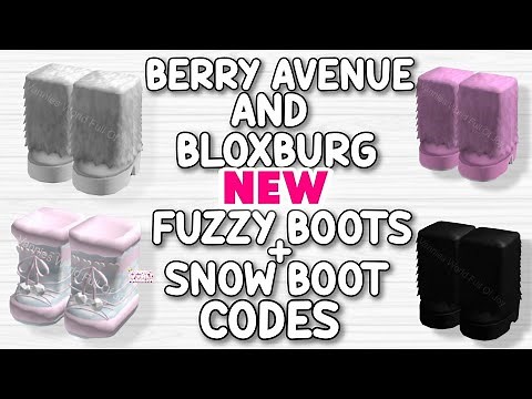 *NEW* FUZZY BOOTS & SNOW BOOT CODES FOR BERRY AVENUE, BLOXBURG & ALL ROBLOX GAMES THAT ALLOW CODES 😍