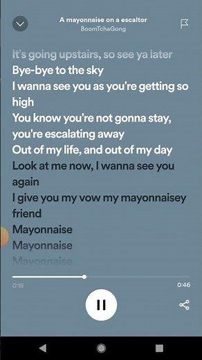 mayonnaise on an escalator (with lyrics)