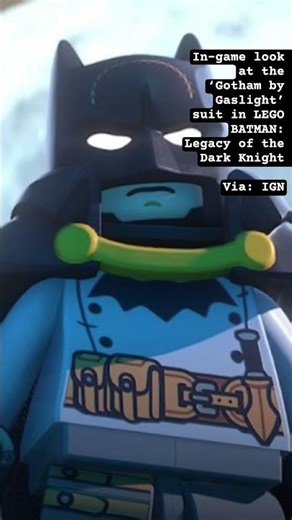 In-game look at the ‘Gotham by Gaslight’ suit in LEGO BATMAN: Legacy of the Dark Knight Via: IGN