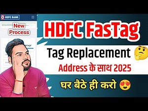 Hdfc Fastag Replacement | How to replace hdfc fastag sticker | replace hdfc fastag