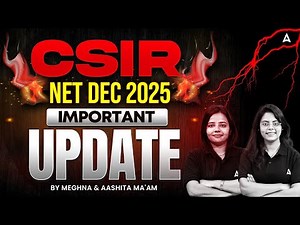 CSIR NET Dec 2025 Preparation | CSIR NET Life Science Preparation | CSIR NET Important Update