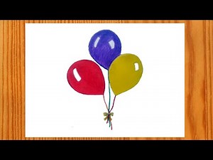 How to Draw Balloons Step by Step Easy
