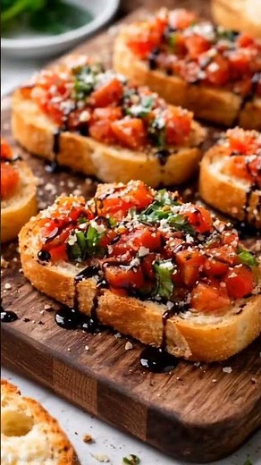 Fresh Italian Bruschetta 🍅🥖 | Easy Appetizer