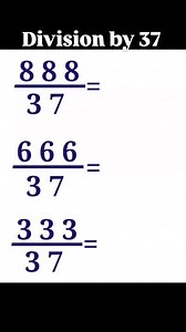 2.3K views · 177 reactions | Division by 37 trick #divisionby37 #division #divisiontricks | mathswalaamitsir | Facebook