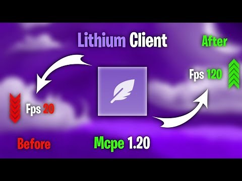 Lithium Client For Minecraft Pe 🔥 ll Lithium Client For MCPE 1.20 ll Boost FPS In MCPE Lithium Mod