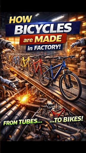 How Bicycles Are Made in Factories #insidefactory #cycle #factorysecrets