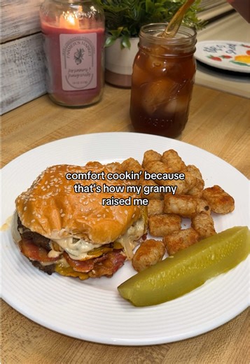 Using 1 pound of ground beef, add a few splashes of Worcestershire sauce and your favorite hamburger seasoning to taste. Mix gently and form into burger patties. Heat a pan over medium high heat and cook the patties until done to your liking. Add your favorite cheese near the end so it melts. For the sauce, mix about 1 tablespoon of mayo, ketchup, mustard, and relish in a small bowl. Add a little all purpose seasoning and stir well. Assemble your burger with the patties, sauce, and your favorite