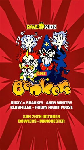 👻 This Halloween we join forces with Bonkers for a crazy Family Halloween Rave inside Bowlers, Manchester. The Biggest Happy Hardcore, Bounce & Rave Anthems! | Rave Kidz Family Raves