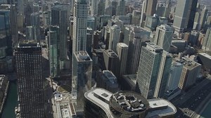 Aerial View Above Downtown Chicago Skyscrapers Stock Footage Video (100% Royalty-free) 1095673123 | Shutterstock