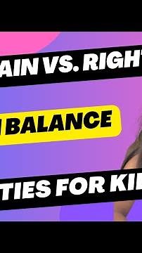 Boost Your Brain Left & Right Brain Games for Kid/Left Brain vs. Right Brain Fun Activities for Kids