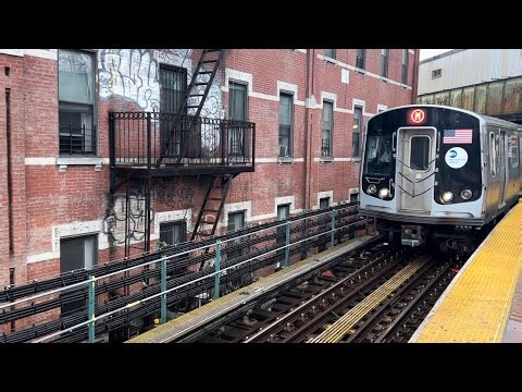 MTA: R179/R160A (J) And (M) Train Afternoon Action At Myrtle Avenue-Broadway Station (03/24/2025)