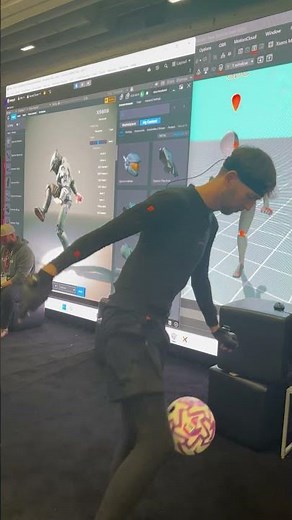 Football moves meet real-time mocap at GDC ⚽ | #Mocap #Animation #GameDev