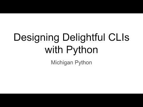 Designing Delightful CLIs with Python