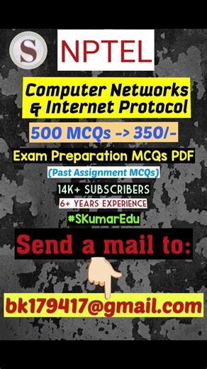 Computer Networks and Internet Protocol || NPTEL Exam Preparation MCQs 2026 #nptel2026 #nptelexam