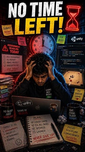 College vs Game Dev: The Real Struggle! 📚💻 | Day 119