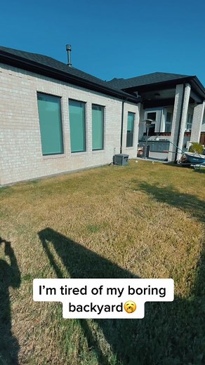 From design to reality. Concrete , Artificial Turf, Stone beds, and new plants went into this project #fyp #backyardvibes #turf #landscape #artificialgrass #foryoupage #diy #dallas #texas