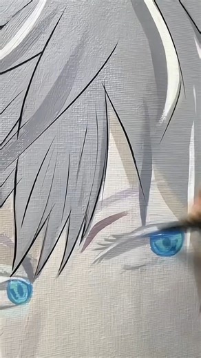 painting Satoru Gojo 🎨: @candyyou02 #gojo #gojosatoru #satorugojo #jjk #jujutsukaisen #jujutsukaisenfanart #oilpainting | On Spotlight