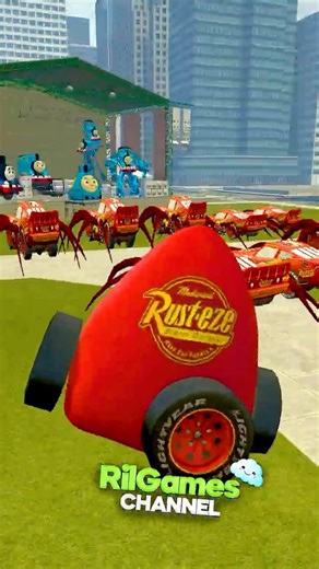 BIG PARTY THOMAS THE TRAIN ON BIG CITY MCQEEN in Garry's Mod