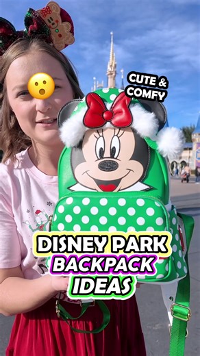 2 Disney Park Backpack Ideas! (Comfortable for Theme Parks) What Disney park bag should you pack for a day at Disney World? To hold minimal essentials, consider packing a fanny pack or belt bag style bag! For more items, consider a mini backpack! What bag would you bring to the Disney parks? #packing #disney #themepark #backpack #travel @Freshly Picked @Vera Bradley @Loungefly @Disney Parks