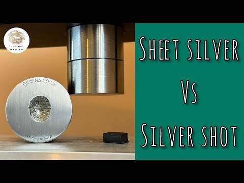 How to use an impression die with a hydraulic press | Handmade silver jewellery | Jewellery tutorial