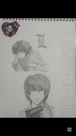 Death Note Fanart ✌️. #shorts #shortsfeed #viral #sketch #deathnote #art