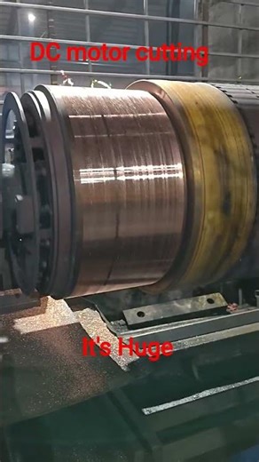 DC Motor Commutator cutting on Lathe machine #machine #motor #factory #enginelathe #manufacturing