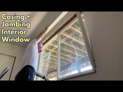 How to make jambs and casing for an interior window