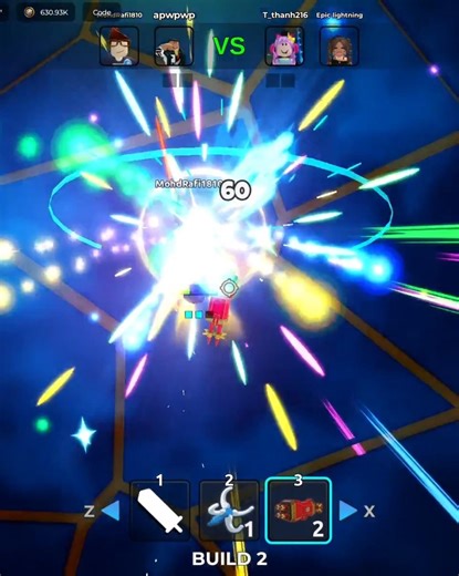 Firework RPG Combo in Duel Warriors! #roblox