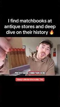 I Find Random Matchbooks & Learn All About Their Origin 🔥 #Shorts #History