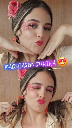 EASY MAKEUP FOR THE JUNE FESTIVAL! 💃🔥 #beauty #makeup