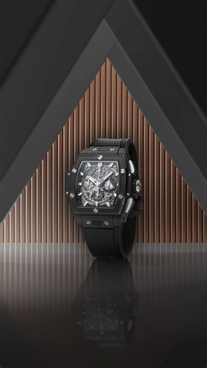 The #SpiritOfBigBang Black Magic is at once elegant and robust with its case made from black ceramic, an almost entirely scratch-proof material. #Hublot | Hublot