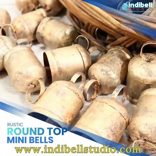 Round TopRustic Mini Bells for Crafts and Decor