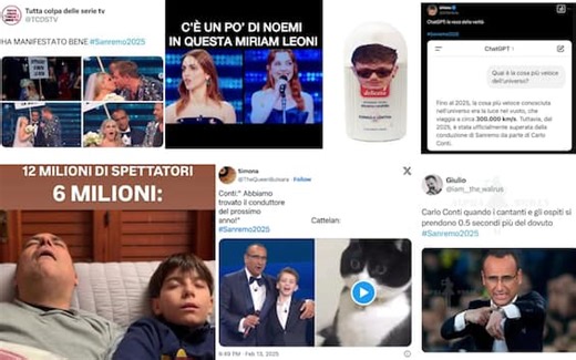 Sanremo 2025, i meme più divertenti sulla terza serata del Festival. FOTO E VIDEO