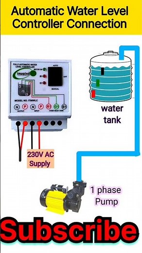 Auto Water Level Controller Connection With Pump | Shorts | Viral | Trending