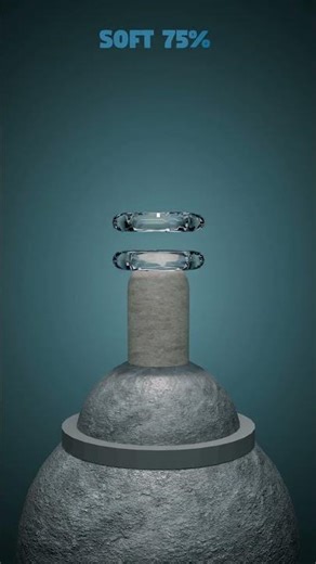 0% vs 100% torus 3D Soft Body Simulation in blender