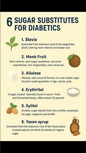 6 Best Natural Sugar Substitutes for Diabetics | Healthy Sweeteners Without Raising Blood Sugar