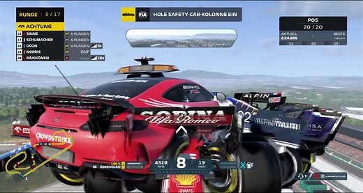 F1 2020 Logitech G29 Recommended FFB Settings