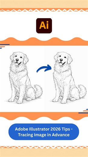 Adobe Illustrator 2026 Tips - Tracing Image in Advance . #vipulgraphics #illustrator #tips #ImageTracing #explore | Vipul Graphics