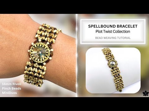 Spellbound Bracelet Tutorial - 16mm Crystal Rivoli, MiniDuos
