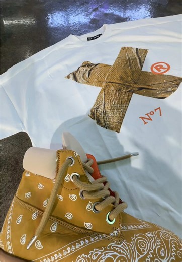 PDF Chanel Paisley Oversize Boots stepping heavy in red & wheat. But the real question is… what you matching them with? That’s where Print Lab comes in. Bring us the boots. Bring us a color idea. Bring us nothing but a vision. We’ll cook a custom shirt to match the wheat or red pair in 5 minutes or less. Front, back, oversized prints, gemstones if you want it loud. One shirt or bulk. In-store or online. Boots from Superior. Perfect match from Print Lab. Full fit, done on the spot.