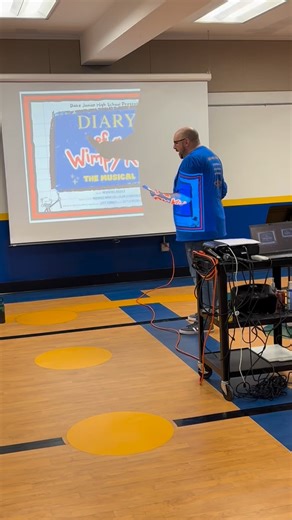 A new West Irondequoit tradition is showcasing our Performing Arts program by having junior-high actors tour our elementary schools the week of the Dake musical and give an abbreviated performance. That started today and continues Thursday with opening night of "Diary of a Wimpy Kid," set for 7 PM this Friday. There are also shows at 2 PM and 7 PM Saturday and 2 PM again on Sunday. Buy advance tickets at this link: westironpa.ludus.com/index.php. It's a story about friendship, as "Greg" tries to