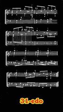 MOZART'S «LEIPZIGER GIGUE» KV 574 (for HARPSICHORD, tuned into 31-EDO)
