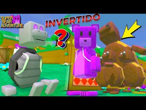 🔴SUPER BEAR - INVERTED😂BAAREN'S BROTHER VERSION💥SUPER BEAR ADVENTURE 2, PURPLE BEAR TEXTURE, bear...