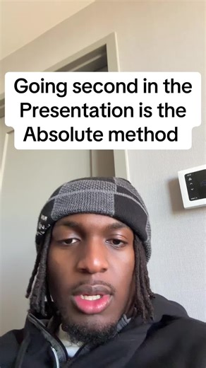 Why Going Second in Presentations is Advantageous