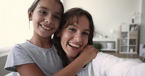 Close Happy Faces Cheerful Woman Cute Stock Footage Video (100% Royalty-free) 1102066367 | Shutterstock