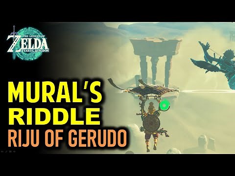 Red Pillars & Light Puzzle | Riju of Gerudo Town - Mural's Riddle | Zelda Tears of the Kingdom