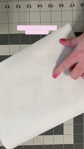 Freezer Paper Stencil Tutorial for Wool Blend Felt