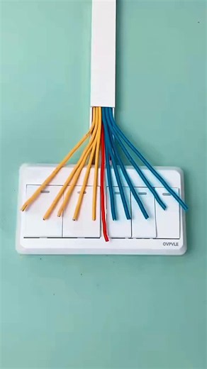 Electric electrician at work
